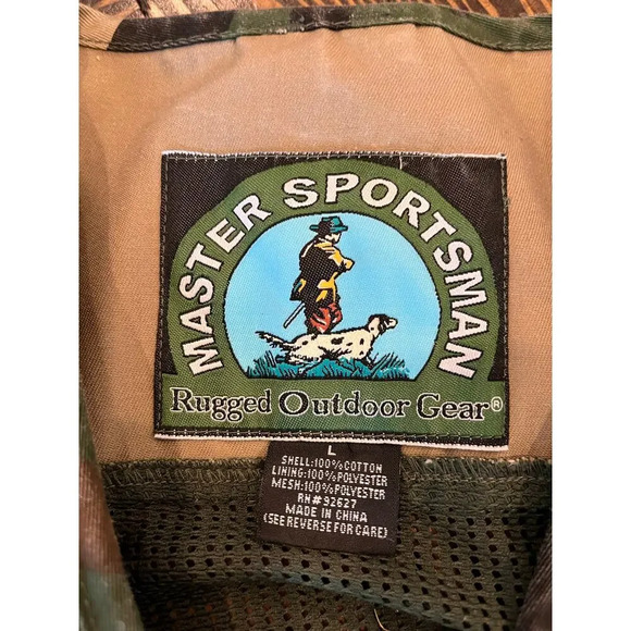 Master Sportsman Rugged Outdoor Hunting Fishing Vest Men Large Cowboy Work Wear - Picture 2 of 11